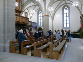 Bischof Dr. Michael Gerber besucht St. Crescentius (Foto: Karl-Franz Thiede)